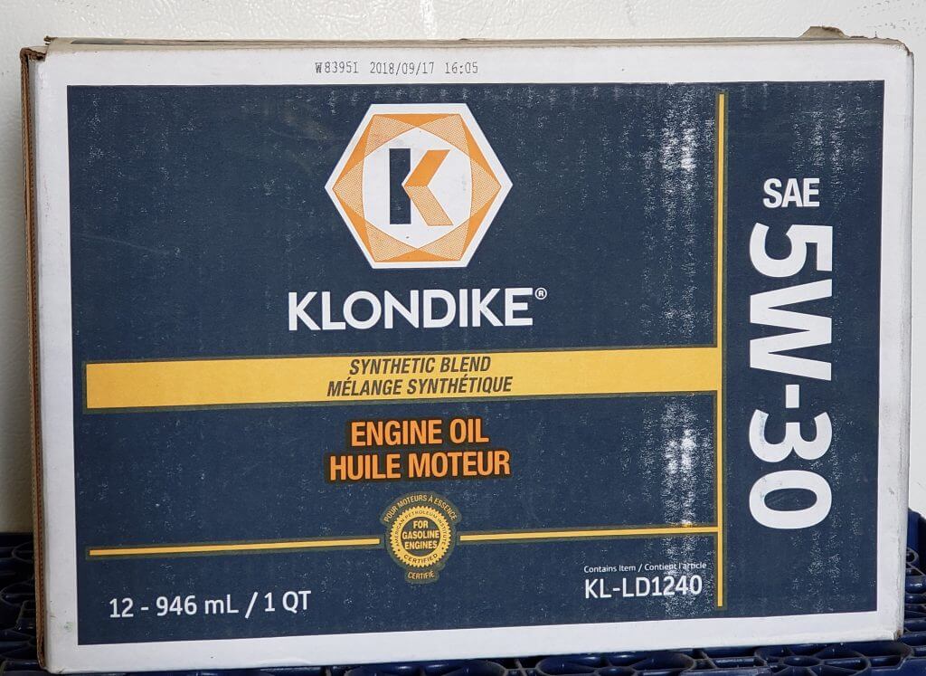 Klondike 5w 30 Case 12x1