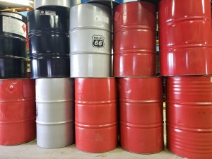 Drummed Oil: 66, Klondike, Shell