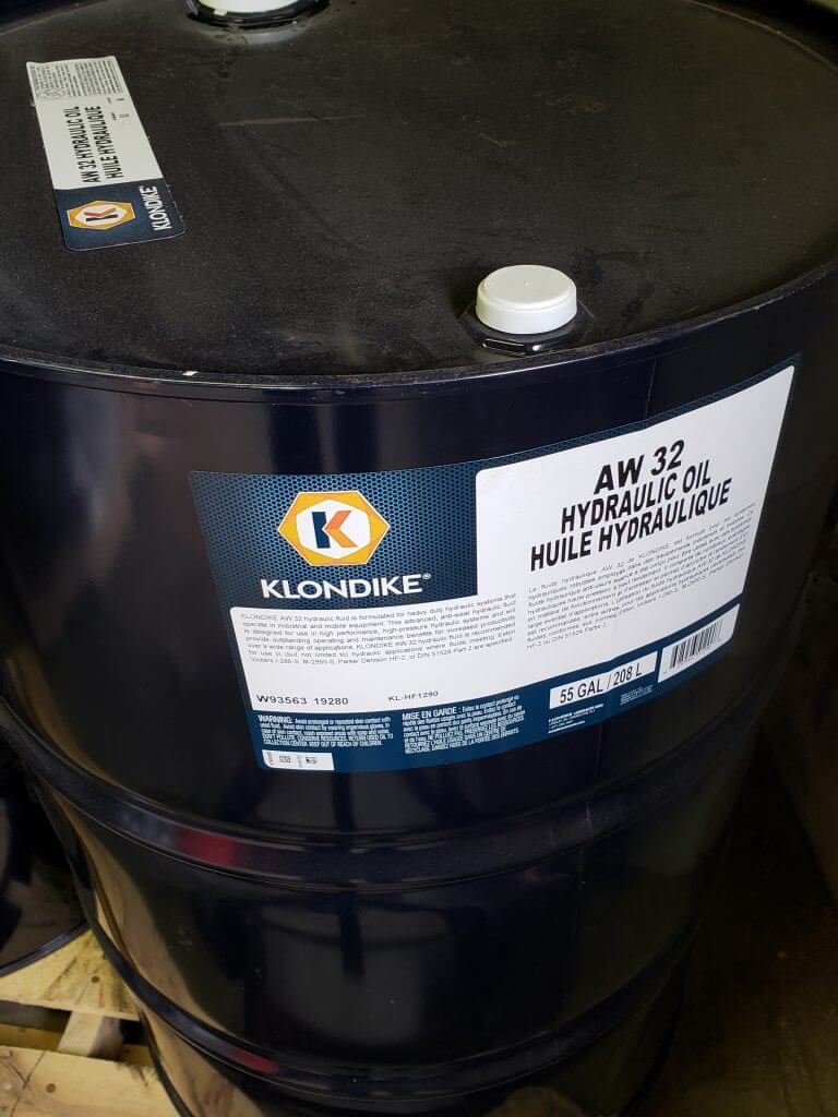 Drum of Klondike AW 32 Hydraulic Oil