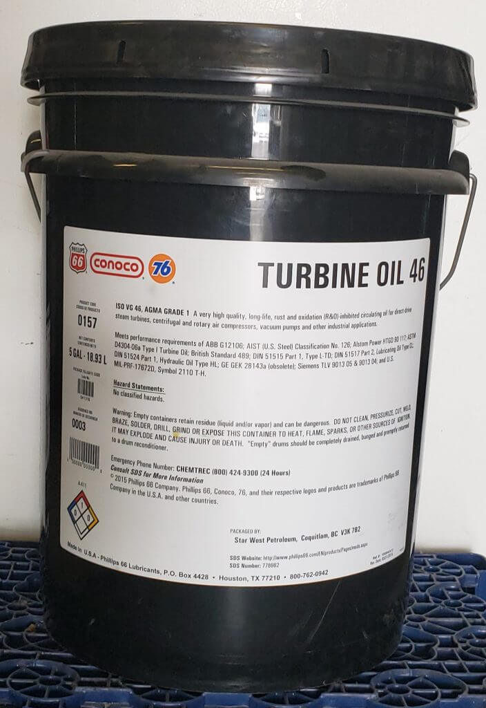 66 Turbine Oil 46 Pail