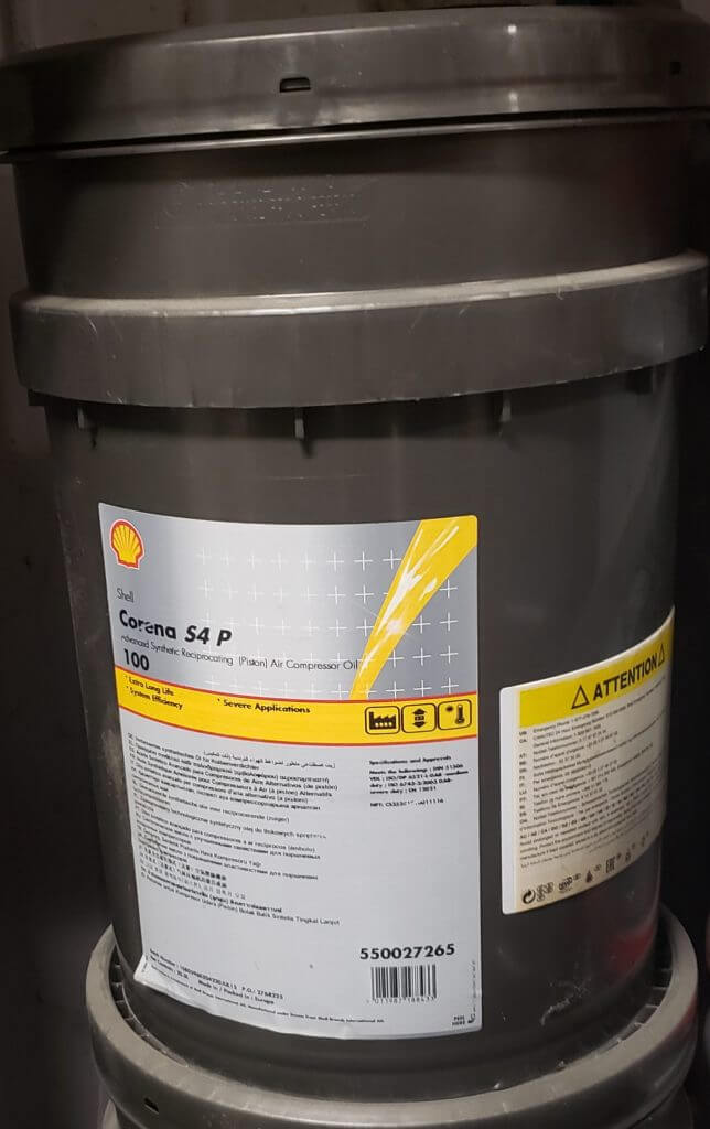 Shell Corena S 4 P 100 Air Compressor Oil